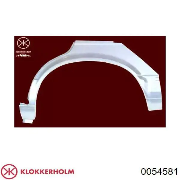 Ремонтна частина арки крила заднього, лівого Klokkerholm 54581 ціна, від 65.96 USD