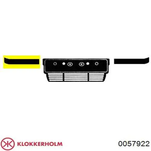 Накладка бампера переднього, права Tempest 0140088920 ціна, від 7.88 USD