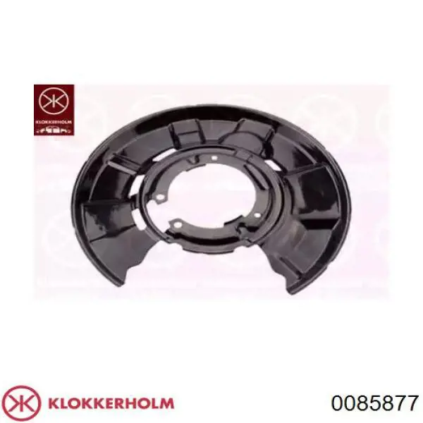 0085877 Klokkerholm захист гальмівного диска, переднього, лівого