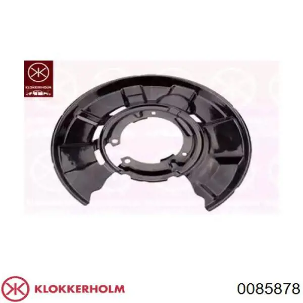 0085878 Klokkerholm захист гальмівного диска, переднього, правого
