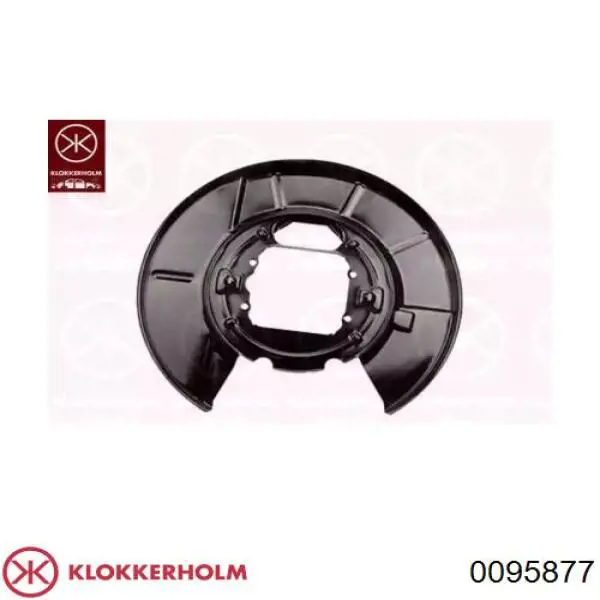 0095877 Klokkerholm захист гальмівного диска заднього, лівого