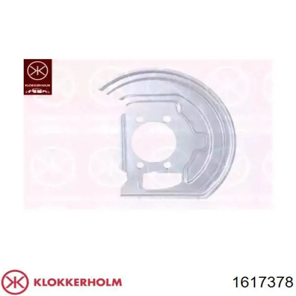 Захист гальмівного диска, переднього, правого Klokkerholm 1617378 ціна, від 18.15 USD