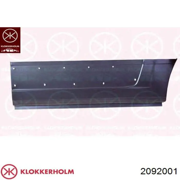 2092001 Klokkerholm поріг зовнішній лівий