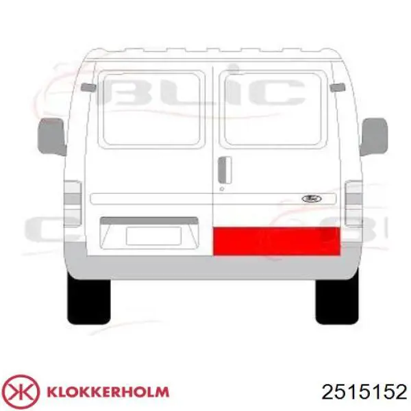 Двері задні, праві Klokkerholm 2515152 ціна, від 21.67 USD