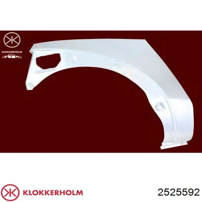 Ремонтна частина арки крила заднього, правого Klokkerholm FP2525592 ціна, від 29.41 USD