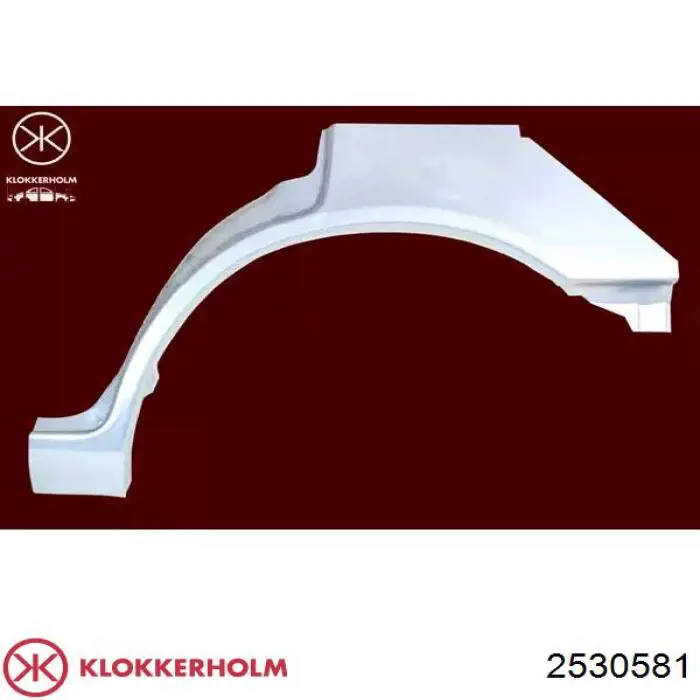 Ремонтна частина арки крила заднього, лівого Klokkerholm 2530581 ціна, від 15.91 USD