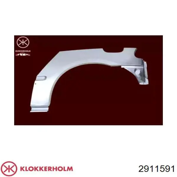 Ремонтна частина арки крила заднього, лівого Klokkerholm 2911591 ціна, від 29.82 USD