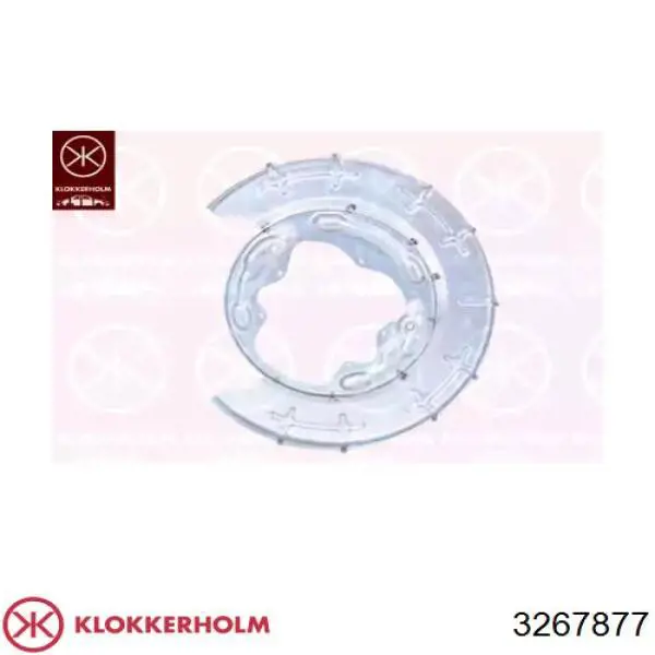 Купити 3267877 Klokkerholm Захист гальмівного диска заднього, лівого