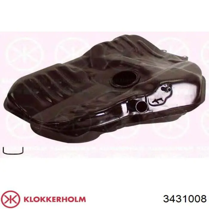 Купити 3431008 Klokkerholm Бак паливний додатковий