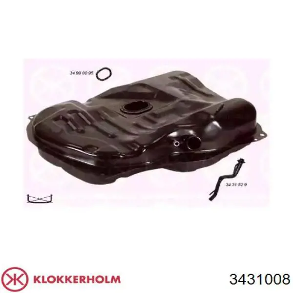 3431008 Klokkerholm Бак паливний