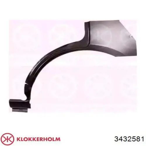 Купити 3432581 Klokkerholm Ремонтна частина арки крила заднього, лівого