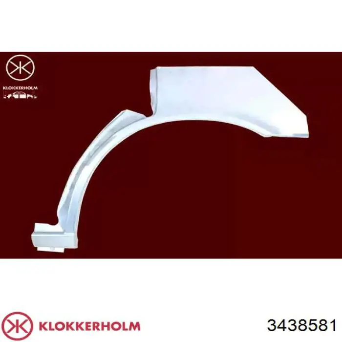 Ремонтна частина арки крила заднього, лівого Klokkerholm 3438581 ціна, від 51.84 USD