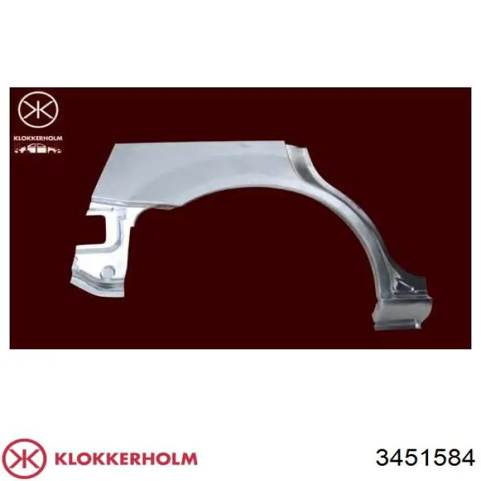 3451584 Klokkerholm Ремонтна частина арки крила заднього, правого