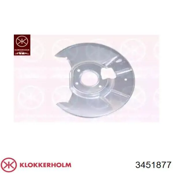 Купити 3451877 Klokkerholm Захист гальмівного диска заднього, лівого