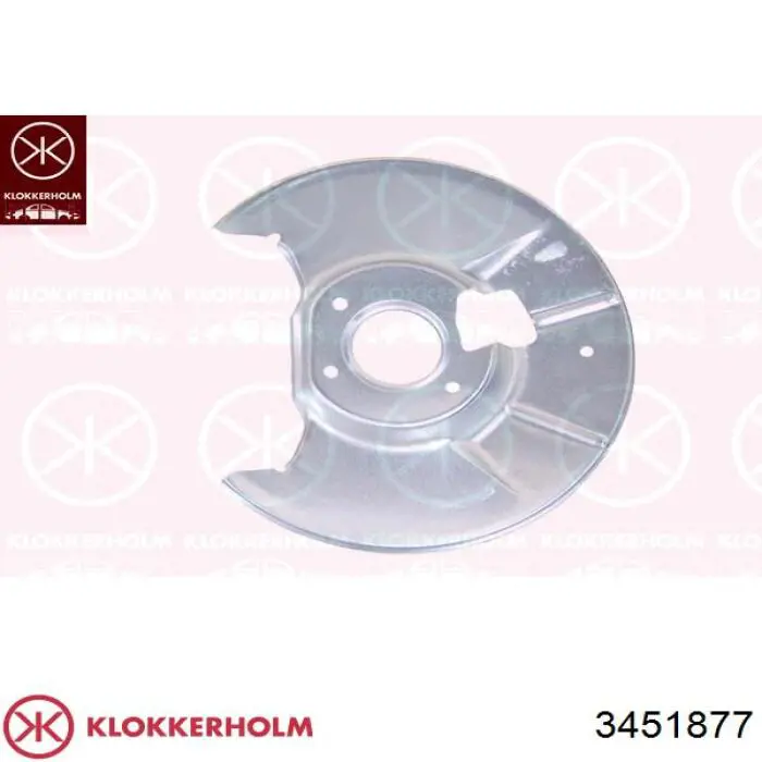 3451877 Klokkerholm захист гальмівного диска заднього, лівого