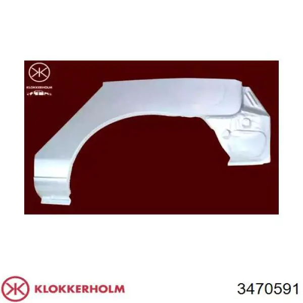 Ремонтна частина арки крила заднього, лівого Klokkerholm 3470591 ціна, від 84.05 USD