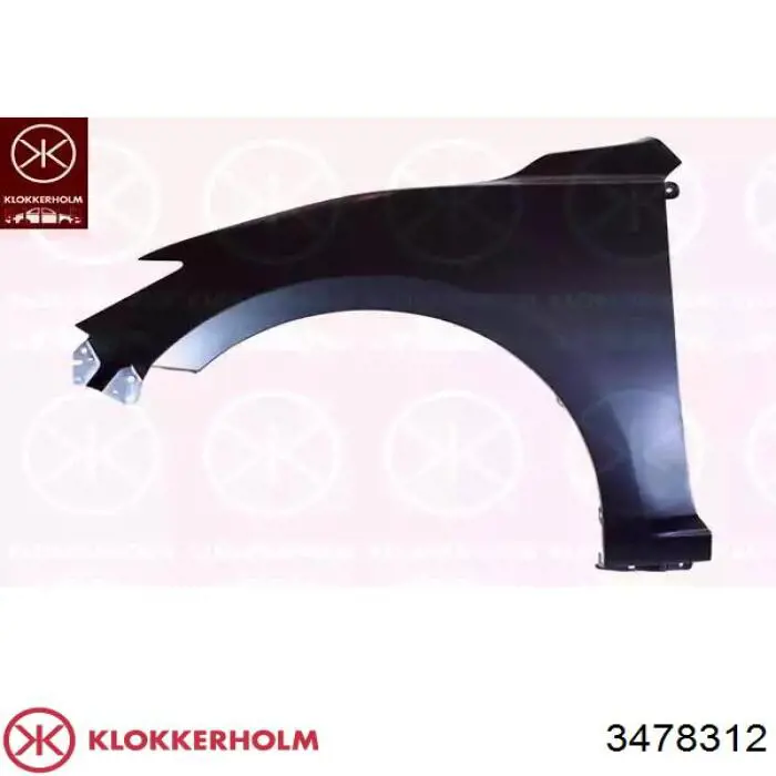 Крило переднє праве Klokkerholm 3478312 ціна, від 43.61 USD