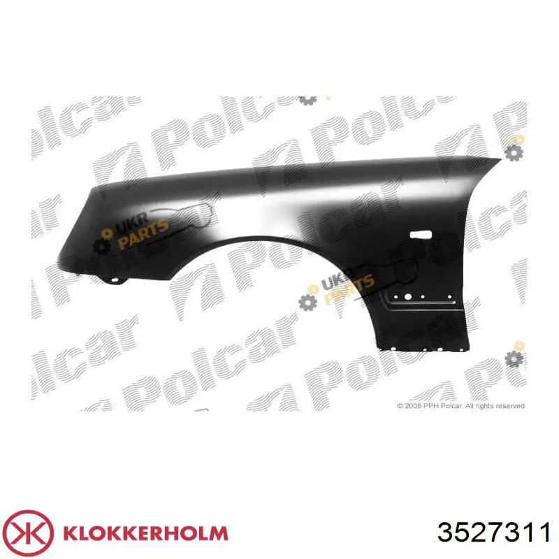 Ліве переднє крило Klokkerholm 3527311 ціна, від 60.23 USD