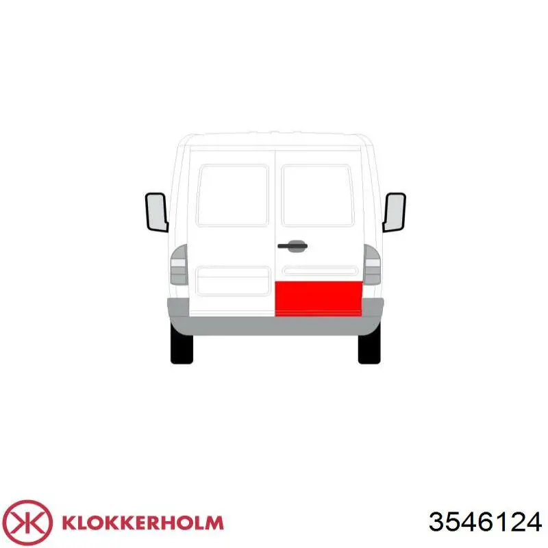 Купити 3546124 Klokkerholm Ремонтна частина передніх дверей