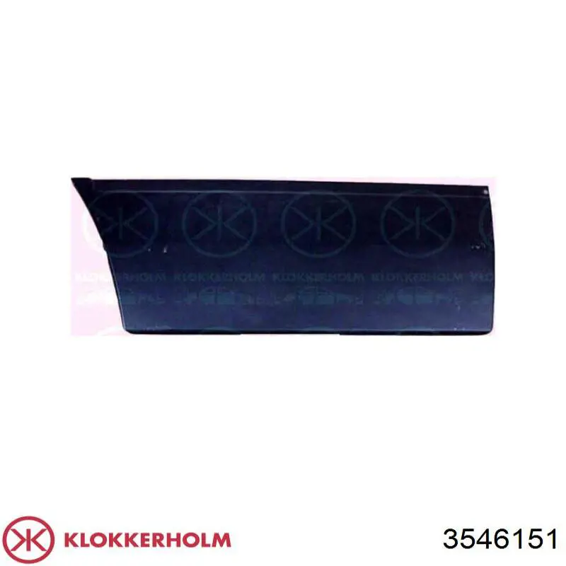 Двері фургона задні, розпашні, ліві 3546151 Klokkerholm