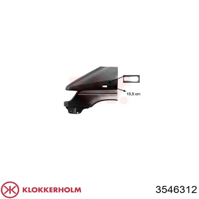 Переднє праве крило Polcar 506202Q