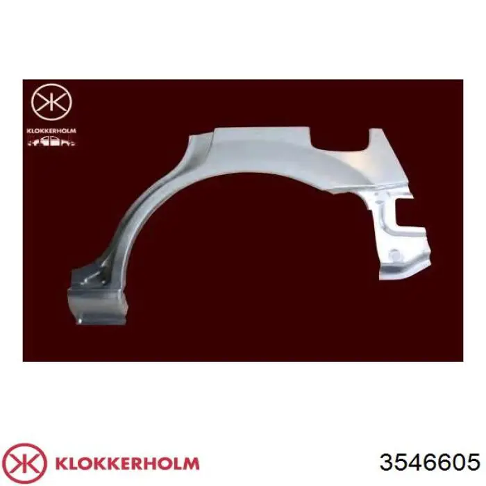 Ремонтна частина арки крила заднього, лівого Polcar 50628393 ціна, від 28.32 USD