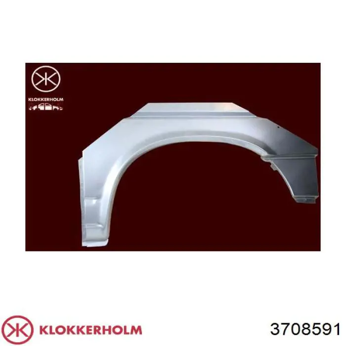 Ремонтна частина арки крила заднього, лівого Klokkerholm 3708591 ціна, від 89.24 USD