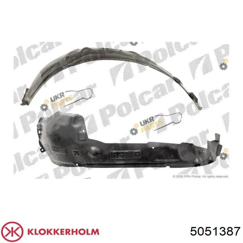 Підкрилок передній лівий 6101304 Opel