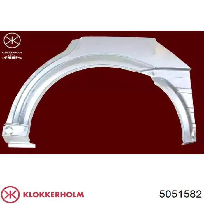 Ремонтна частина арки крила заднього, правого Polcar 5508845 ціна, від 23.82 USD
