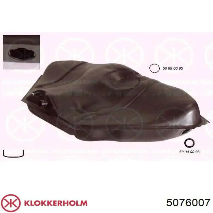 Купити 5076007 Klokkerholm Бак паливний додатковий