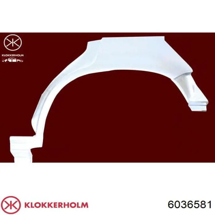 Ремонтна частина арки крила заднього, лівого Klokkerholm FP6036581 ціна, від 47.30 USD