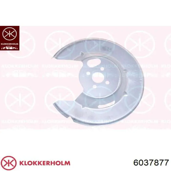 Захист гальмівного диска заднього, лівого Klokkerholm 6037877 ціна, від 30.37 USD