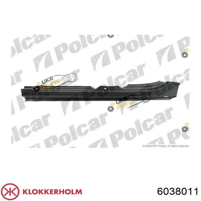Купити 6038011 Klokkerholm Поріг зовнішній лівий