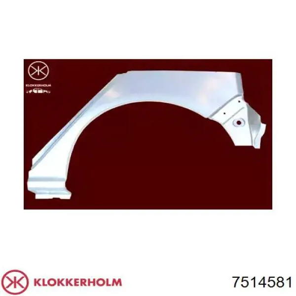 Арка крила заднього лівого Klokkerholm 7514581 ціна, від 31.38 USD