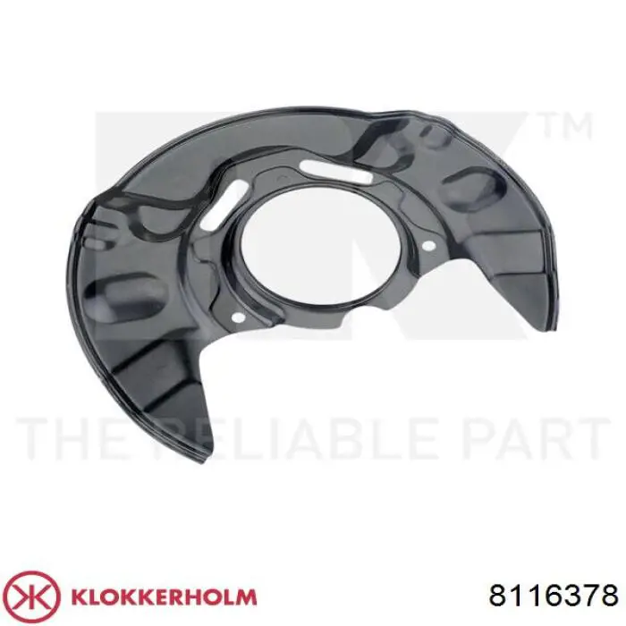 Купити 8116378 Klokkerholm Захист гальмівного диска, переднього, правого