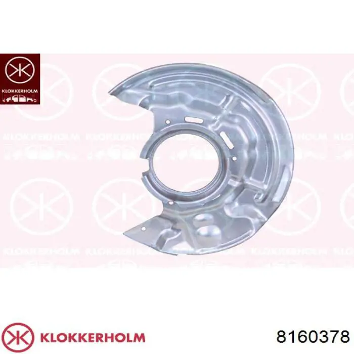 8160378 Klokkerholm захист гальмівного диска, переднього, правого