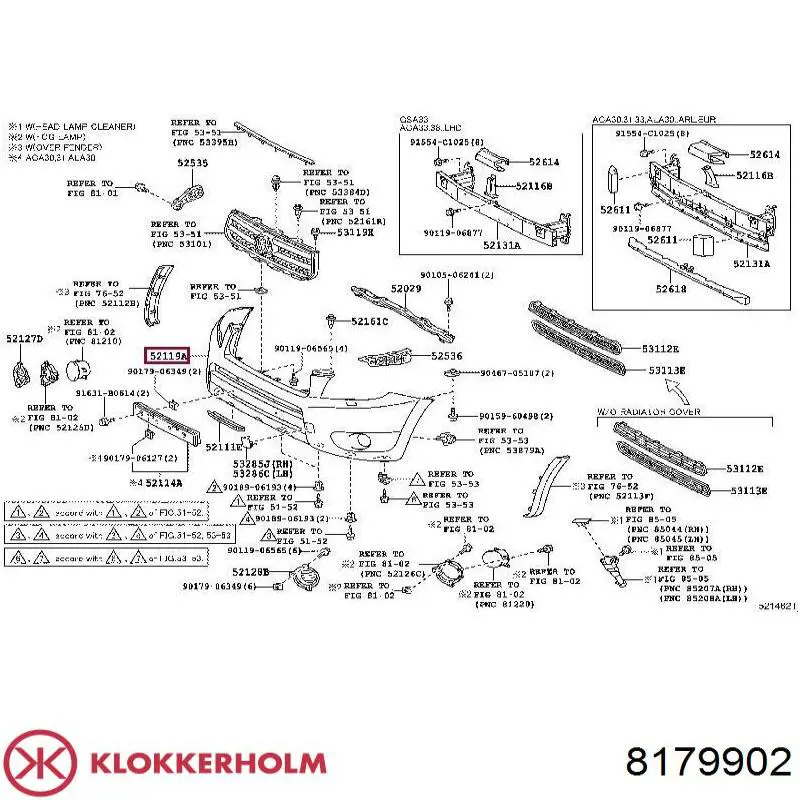Бампер на авто Klokkerholm 8179902 ціна, від 44.74 USD