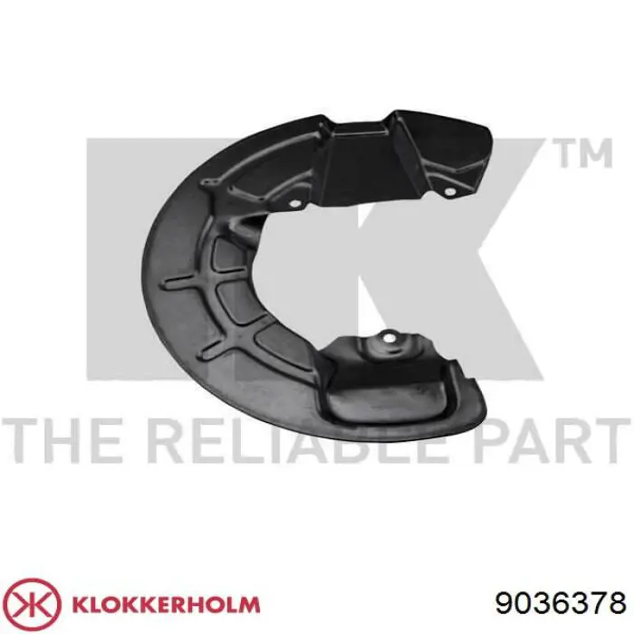 Купити 9036378 Klokkerholm Захист гальмівного диска, переднього, правого