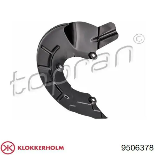 9506378 Klokkerholm захист гальмівного диска, переднього, правого