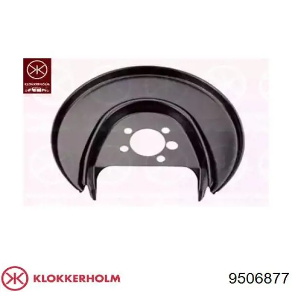 9506877 Klokkerholm Захист гальмівного диска заднього, лівого
