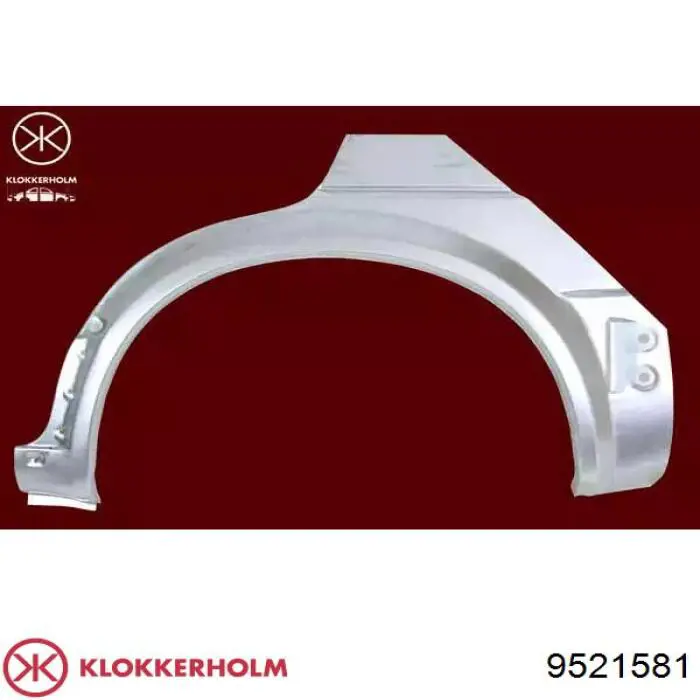 Ремонтна частина арки крила заднього, лівого Klokkerholm FP9521581 ціна, від 44.63 USD