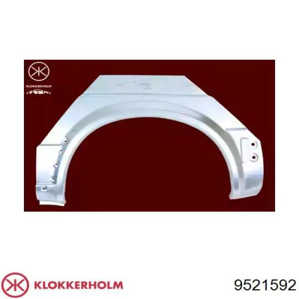 Ремонтна частина арки крила заднього, правого Klokkerholm 9521592 ціна, від 47.08 USD