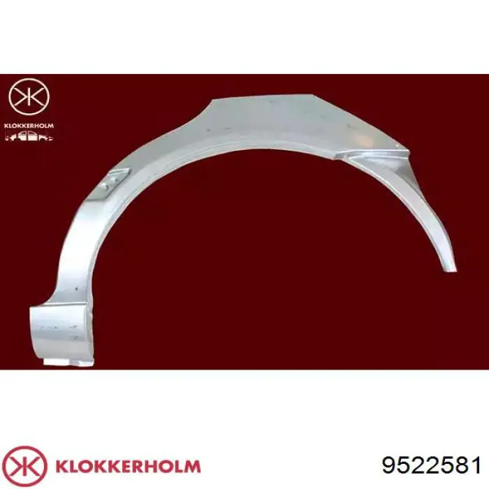 Ремонтна частина арки крила заднього, лівого Klokkerholm FP9522581 ціна, від 15.60 USD