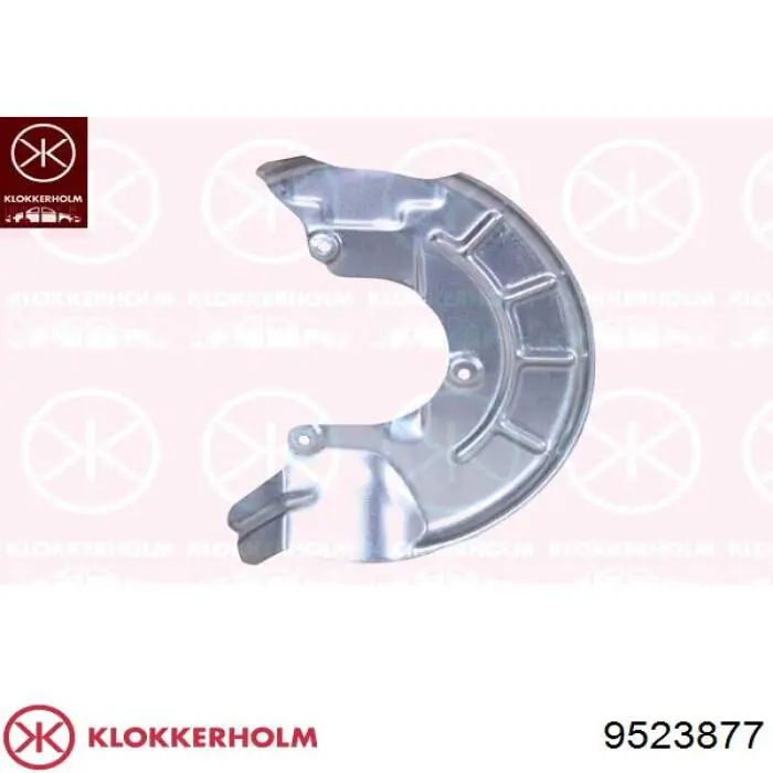 Захист гальмівного диска заднього, лівого Klokkerholm 9523877 ціна, від 9.87 USD