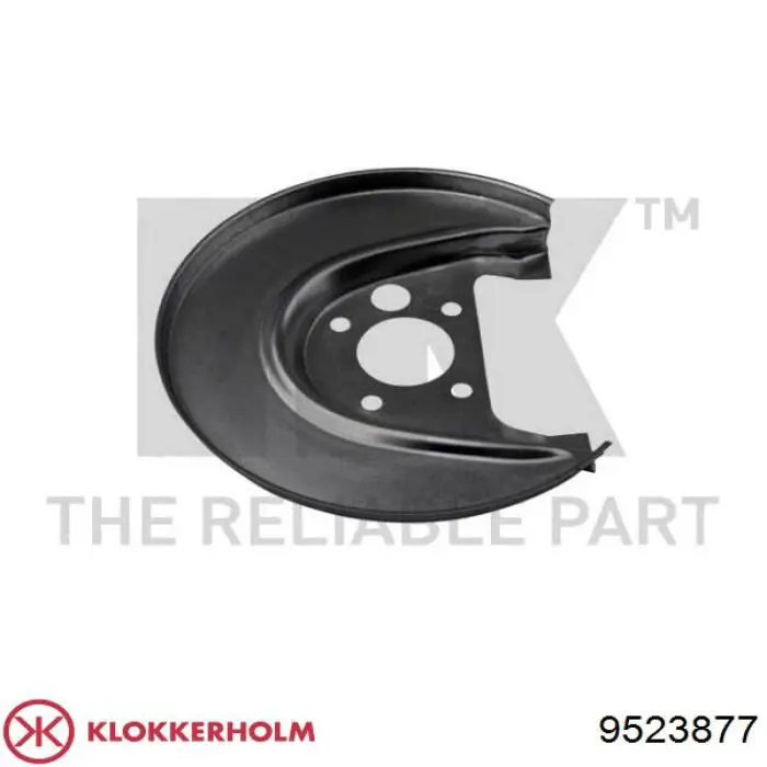 Захист гальмівного диска заднього, лівого Klokkerholm 9523877 ціна, від 9.87 USD