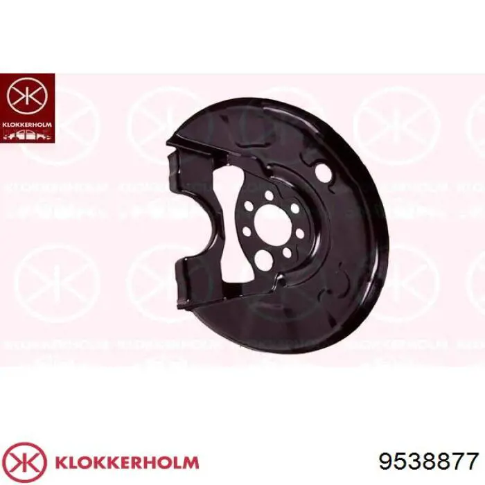 9538877 Klokkerholm Захист гальмівного диска заднього, лівого