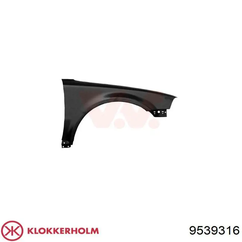 Крило переднє праве Polcar 9549021J ціна, від 44.02 USD