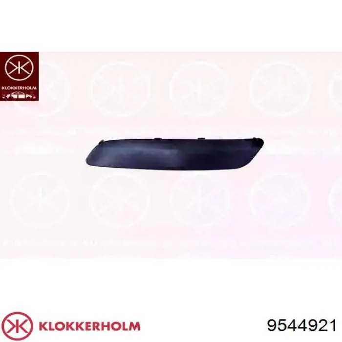 9544921 Klokkerholm молдинг переднього бампера, лівий