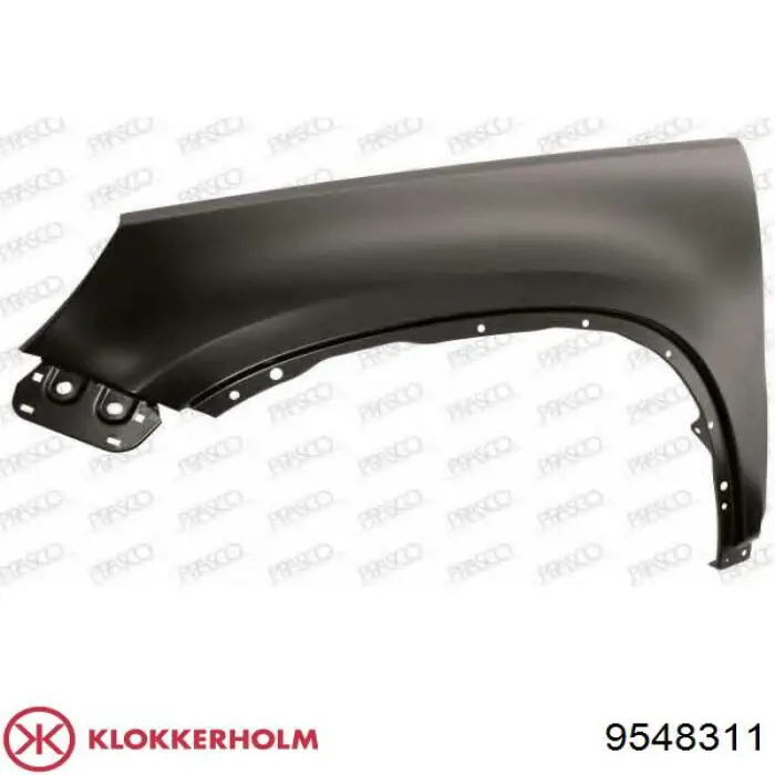 Ліве переднє крило Klokkerholm 9548311 ціна, від 51.31 USD