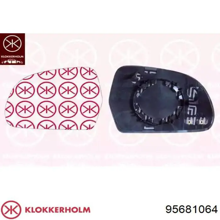 Купити 95681064 Klokkerholm Дзеркальний елемент правого дзеркала заднього виду